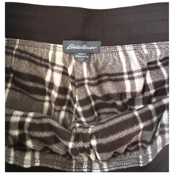 NWOT Women's Brown Polar Fleece-Lined  5 Pocket Cargo Pull-On Pants Size Large - Picture 2 of 7